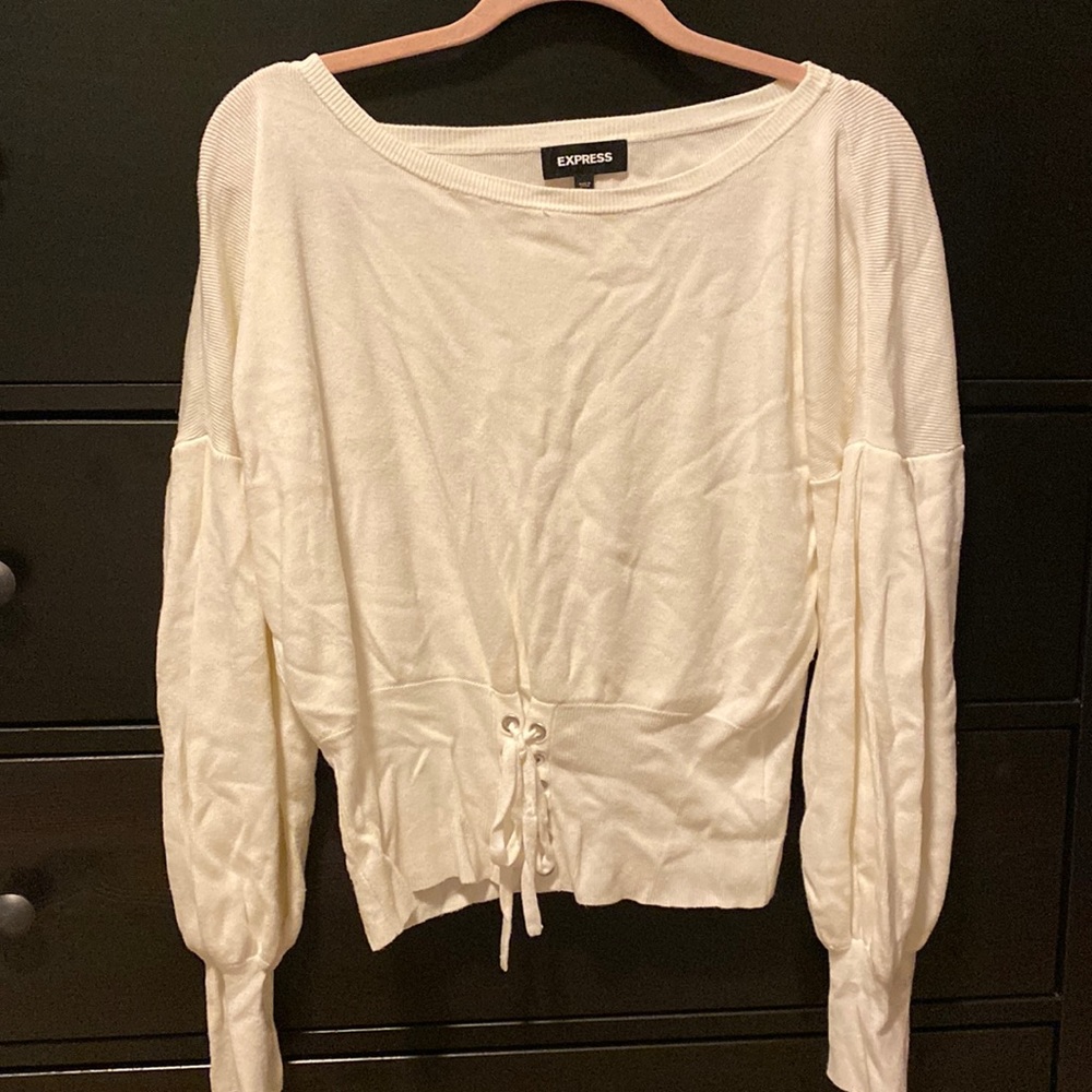 Womens cream sweater